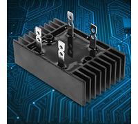 Regulator Peak Black Long Volt,1Pc 100A Amp 1600V Voltage 2-Phase Diode Bridge Rectifier High Power Black
