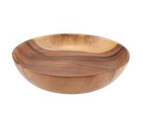 Regun Solid Acacia Wooden Bowl, Kitchen Utensils, Hand Made, for Salad Soup Rice Fruit, Dessert Platter Tray Dish Kitchen Dining, Snack (20 * 4.5cm)