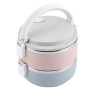 Regun Thermal Lunch Box, Stainless Insulated Bento Box, Food Container, for School Office Work Home Picnic(2Layer 1400ml)