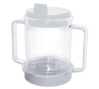 Rehabilitation Advantage Clear Spouted Cup with Two Handles, Weighted, 1 Count