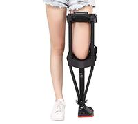 Rehabilitation aid， Adjustable Hand Free Knee Crutch Single Leg Telescopic,Height Mobility Support for Ankle Fractures Load-Bearing 220LBS(Left)