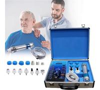 Rehabilitation Chiropractic Device ， Portable ED Extracorporeal Shock Wave Therapy Device, with 7 Massage Heads, Whole Body Massager for Sports Injuries, Joint Hurt and Knee Pain Relief
