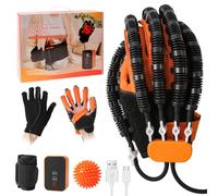 Rehabilitation Glove for Finger Stroke - Electric Hand Rehabilitation Device with 4 Training Modes (Mirror, Confrontation, Normal, Anti-Spasm) - USB Rechargeable Hand Exerciser (Right S)