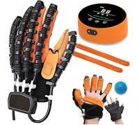Rehabilitation Robot Glove for Stroke Hemiplegia, Stroke Hand Splint Recovery Equipment, Fingers Strength Training Device, Therapeutic Physio Productes for Stiff Finger Joints and Pain A Left M
