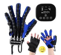 Rehabilitation Robot Glove for Stroke Hemiplegia Stroke Recovery Equipment for Left or Right Robotic Hand Trainer with Heating Massage Mirror (Right Hand, L)