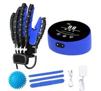 Rehabilitation Robot Glove Right Left Hand for Stroke Hemiplegia Stroke Recovery Equipment Hand Exercisers for Therapy Recovery Exercise Equipment Device orthosis (Blue Left Hand, S)
