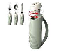 Rehabilitative Dining Aid with Shock Absorption Technology Soft Silicone Universals Tableware Grip for Daily Meal Assistance Hand Shake Assistive Dining Tool
