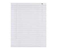 REHAN & CO Custom Made to Measure PVC Venetian Blinds 25mm Thin Slats Shutter Blinds Window Treatments Child Safe Home Office Kitchen Window Blinds (White Embossed, 110W x 213H cm)