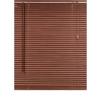 REHAN & CO PVC Wooden Grain Venetian Blinds 25mm Slats - Made to Measure Wood Effect Windows Blind, Easy Fit Child Safe Shutters for Home & Office (Walnut, 170W x 150H cm)