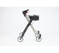 Rehasense Space I Pixel Indoor Rollator - Folding with Bag & Tray 3 Colours 4 Wheels (Champagne/Black)