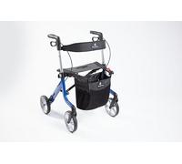 Rehasense Space LX Rollator Bag Seat & Backrest Electric Blue, Medium | Seat Height 55cm | 3 Colours | Lightweight | Foldable | Outdoor Rollator Walker | Height Adjustable 4-wheeled Aluminium