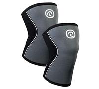 Rehband 5mm Knee Sleeves for Functional Training, Cross-Training & Powerlifting, Weightlifting Knee Support made of Neoprene, Unisex, Colour:Steel Grey - 1 Pair, Size:X-Large