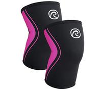 Rehband 5mm Knee Sleeves for Functional Training, Cross-Training & Powerlifting, Weightlifting Knee Support made of Neoprene, Unisex, Colour:Pink - 1 Pair, Size:Large
