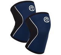 Rehband 5mm Knee Sleeves for Functional Training, Cross-Training & Powerlifting, Weightlifting Knee Support made of Neoprene, Unisex, Colour:Navy - 1 Pair, Size:X-Large