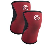 Rehband 5mm Knee Sleeves for Functional Training, Cross-Training & Powerlifting, Weightlifting Knee Support made of Neoprene, Unisex, Colour:Red - 1 Pair, Size:Medium