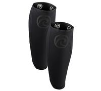 Rehband 5mm Neoprene Shin Calf Sleeve, Calf Compression Support Men & Women for Calf and Shin Promotes Blood Circulation, Ideal for strenght training, Colour:Carbon/Black - 1 Pair, Size:X-Small