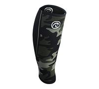 Rehband 5mm Neoprene Shin Calf Sleeve, Calf Compression Support Men & Women for Calf and Shin Promotes Blood Circulation, Ideal for strenght training, Colour:Camo, Size:Medium