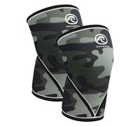 Rehband 7051 Classic 7mm V-Knee-Sleeve for Weightlifting, Competition Grade Powerlifting Knee Sleeve, Compression Sleeve for Crossfit, Squats, Gym, Colour:Camo - 1 Pair, Size:Medium