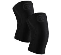 Rehband 7mm Power Max Knee Compression Sleeve for Strength Sports, Competition Grade, Neoprene Knee Sleeves for Bodybuilding & Heavy Powerlifting, Colour:Carbon/Black - 1 Pair, Size:Small