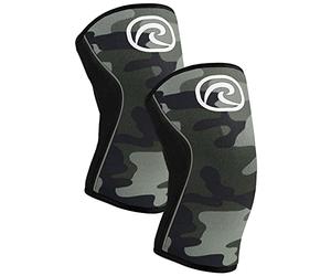 Rehband 7mm Power Max Knee Compression Sleeve for Strength Sports, Competition Grade, Neoprene Knee Sleeves for Bodybuilding & Heavy Powerlifting, Colour:Camo - 1 Pair, Size:X-Large