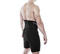 Rehband Back Support Black, Lower Back Support Belt made of 5mm SBR/Neoprene, Stabilization Belt for Back & Lumbar Spine for Sports & Daily Life, Colour:Black, Size:Small