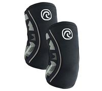 Rehband Elbow 5mm Compression Sleeve, Neoprene Elbow Sleeves for Weightlifting, Anatomical Design, Non-Slip & Close Fitting, Elbow Support Unisex, Colour:Camo - 1 Pair, Size:Small