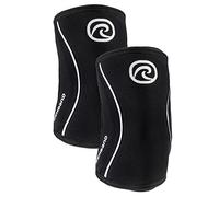 Rehband Elbow 5mm Compression Sleeve, Neoprene Elbow Sleeves for Weightlifting, Anatomical Design, Non-Slip & Close Fitting, Elbow Support Unisex, Colour:Black - 1 Pair, Size:X-Small