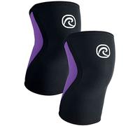 Rehband Knee Sleeve 3mm Neoprene, Lightweight Knee Brace for Endurance and Ball Sports, Unisex Compression Starter Knee-Sleeves, Breathable Running Knee Support, Colour:Purple - 1 Pair, Size:X-Large