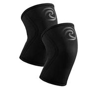 Rehband RX Knee Support for Strength Training & Fitness - 7mm Neoprene Knee Sleeve, Flexible & Non-Slip, Knee Sleeve for Men & Women, Colour:Carbon/Black - 1 Pair, Size:X-Small