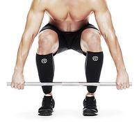 Rehband RX Shin Calf Sleeve 5mm Black - Sold Individually (Xlarge)