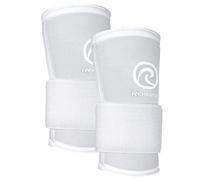Rehband RX Wrist Support Power Max, 3-in-1 Neoprene Sleeve + Wrap for Strength Training, Protects during Kettlebell Training, stabilizes wrist, forearm protection, Colour:Arctic/White, Size:Large
