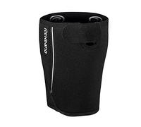 Rehband Thigh Support with Fastener, Thigh Compression Support 5mm Neoprene, 1x Thigh Sleeve for Assisting Muscle Tear & Strain, Quad Compression Sleeve, Colour:Black, Size:Large
