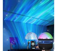 Rehenbsem Ocean Wave Projector, LED Night Light with Remote Control, 14 Color Aurora Effects, Music Sync, Perfect for Kids, Adults, Gaming Room, Bedroom, Ceiling, Party