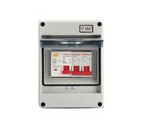 Reheyre 2 Way Consumer Unit, IP65 Consumer Unit Circuit Breaker Panel, 40Amp RCD 16Amp 6Amp, Universal Consumer Circuit Breaker Box Fuse-Board for Outdoor Outbuilding Garage Shed(UK Delivery) White