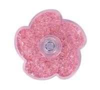 Reheyre Adults Flower Spinner Spinning Top Fidget Toy Stress Relief Finger Flexibility Training for Kids Teens Glitter Quicksand Filled Perfect Birthday Pink