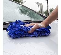 Reheyre Car Wash Mitts, Chenille Glove Car Wash Mitts Super Absorbent Single Sided Soft Random Color Window Washing Hand Mitt for Car Cleaning Household Cleaning Random Color