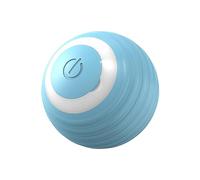 Reheyre Cat Toy Ball, BPA Free Smart Interactive USB Rechargeable Automated Cat Toy Ball with Colorful Light Power Kitten Toy Blue