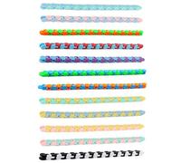 Reheyre Effective Fidget Toy 8pcs Fidget Toy Wacky Tracks Stress Relief Folding Chain Toy in Random Combinations