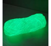 Reheyre Glow in The Dark Yarn, Luminous Yarn, DIY Glow Yarn Polyester Night Glowing Hand Knitting Yarn for Arts, Crafts & Sewing Beginners Green