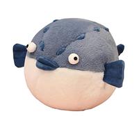 Reheyre Pufferfish Crocodile Cartoon Doll Stuffed Animal Doll Fat Body Plushie Appease Sleeping Pillow Sofa Ornament Cute Pufferfish Crocodile Plush Pillow Toy, Birthday Party, Home De