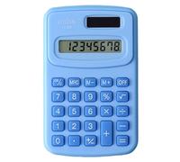 Reheyre Standard Calculator,Battery Operated 8 Digits Calculator with Large LCD Display, Portable Calculators for Office School Finance Home Blue