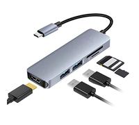 Reheyre USB C Hub, Multiport USB C Adapter, USB C Extension, Type-C Docking Station, High Speed USB C Splitter Computer Accessories Type C