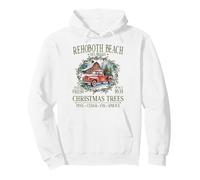 Rehoboth Beach Delaware Farm Fresh Christmas Trees Green Pullover Hoodie