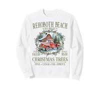 Rehoboth Beach Delaware Farm Fresh Christmas Trees Green Sweatshirt