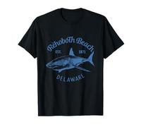 Rehoboth Beach Delaware Shark and Vintage Lettering Design T-Shirt