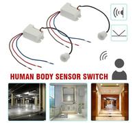 Rehoetom 2-Pack Mini Recessed PIR Motion Sensor Light Switch for Ceiling Mount, 360° Detection Angle, Adjustable Day/Night Mode & Sensitivity up to 6m