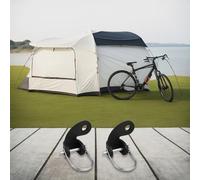 Rehoetom 2 Pack Trailer Hitch Coupler for Burley, 90 Degree Traction Head Compatible with QR and Solid Axles up to 12.2 mm, For Durable Steel For Bike Attach