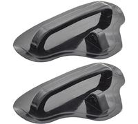 Rehoetom 2Pcs PVC Tow Buckle Handle for Inflatable Boats Kayaks, Black Triangle Towing Handle with Rope Hole, 17.2 x 11.5 cm Base, For Rubber