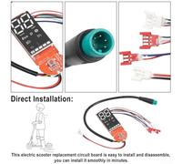 Rehoetom 36V Electric Scooter Dashboard Display for Xiaomi Pro, Aluminum Speed Meter with Wear-Resistant Circuit Board, 7.2 x 2.3 cm