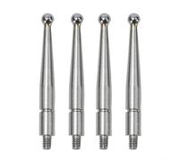 Rehoetom 4 pcs Carbide Points for Dial Indicator, 2 mm Ball Diameter, M1.6 Metric Thread Shank, Replacement Part 103006 and 42-06-0147, Anvil Tip for